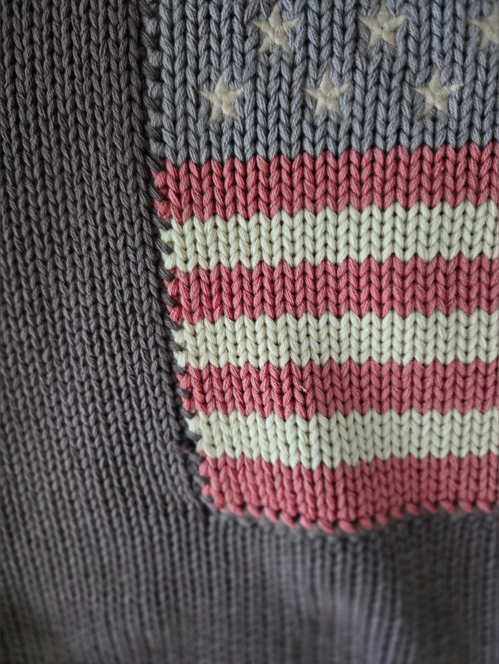 2 x Vintage 20" Ralph Lauren Knit Flag Pillowcases...and 2 Pillow Inserts - Picture 2 of 16